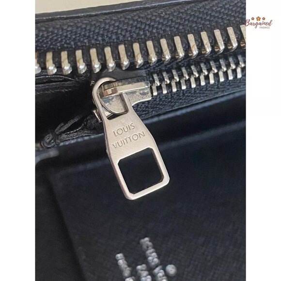Authentic Louis Vuitton Gray Black Damier Graphite Canvas Zippy Organizer Wallet - Picture 13 of 13